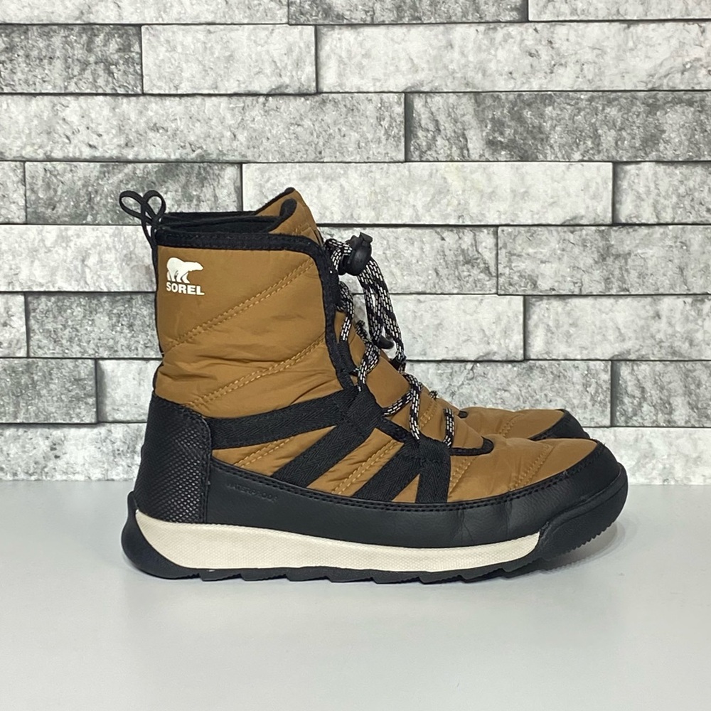 Sorel Kids Tan and Black Rain & Snow Boots